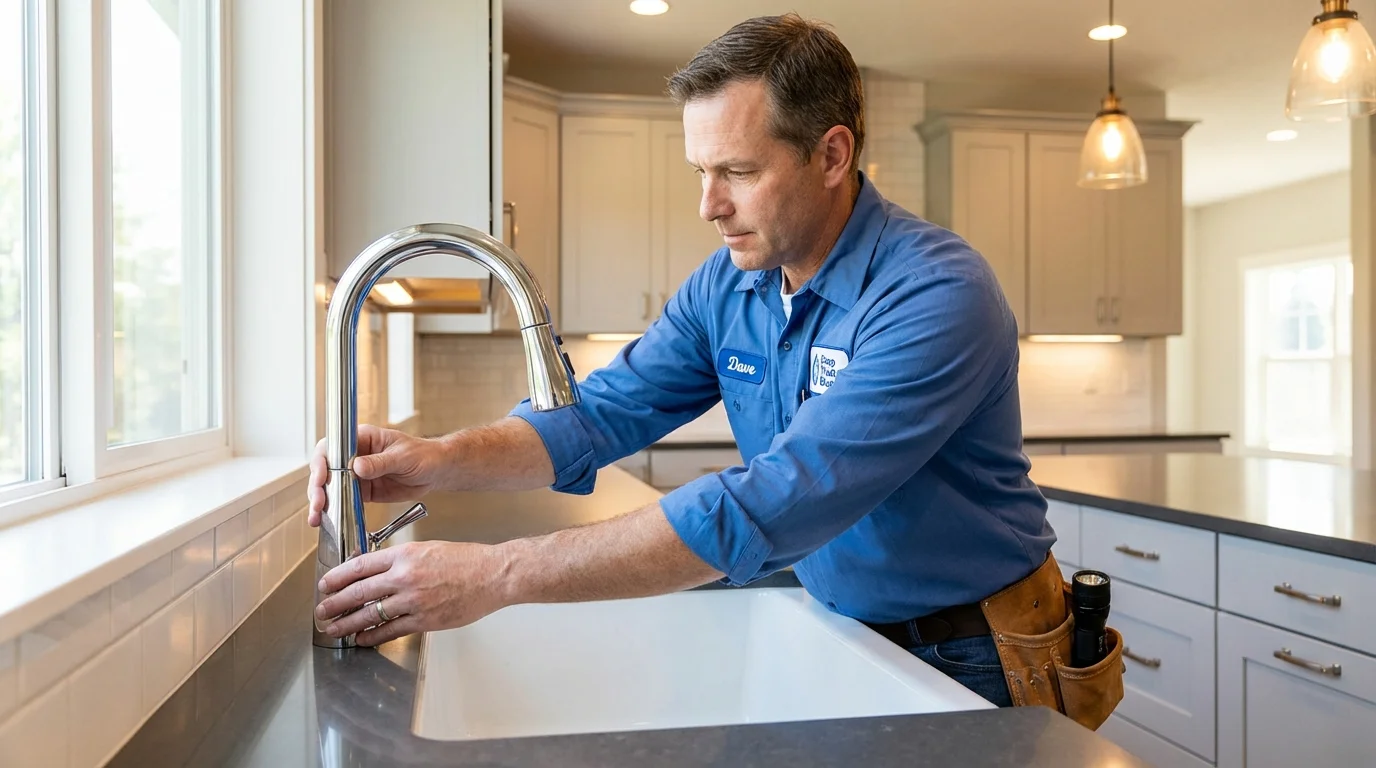 Kitchen faucet installation by Johns Plumbing LLC in Jayuya