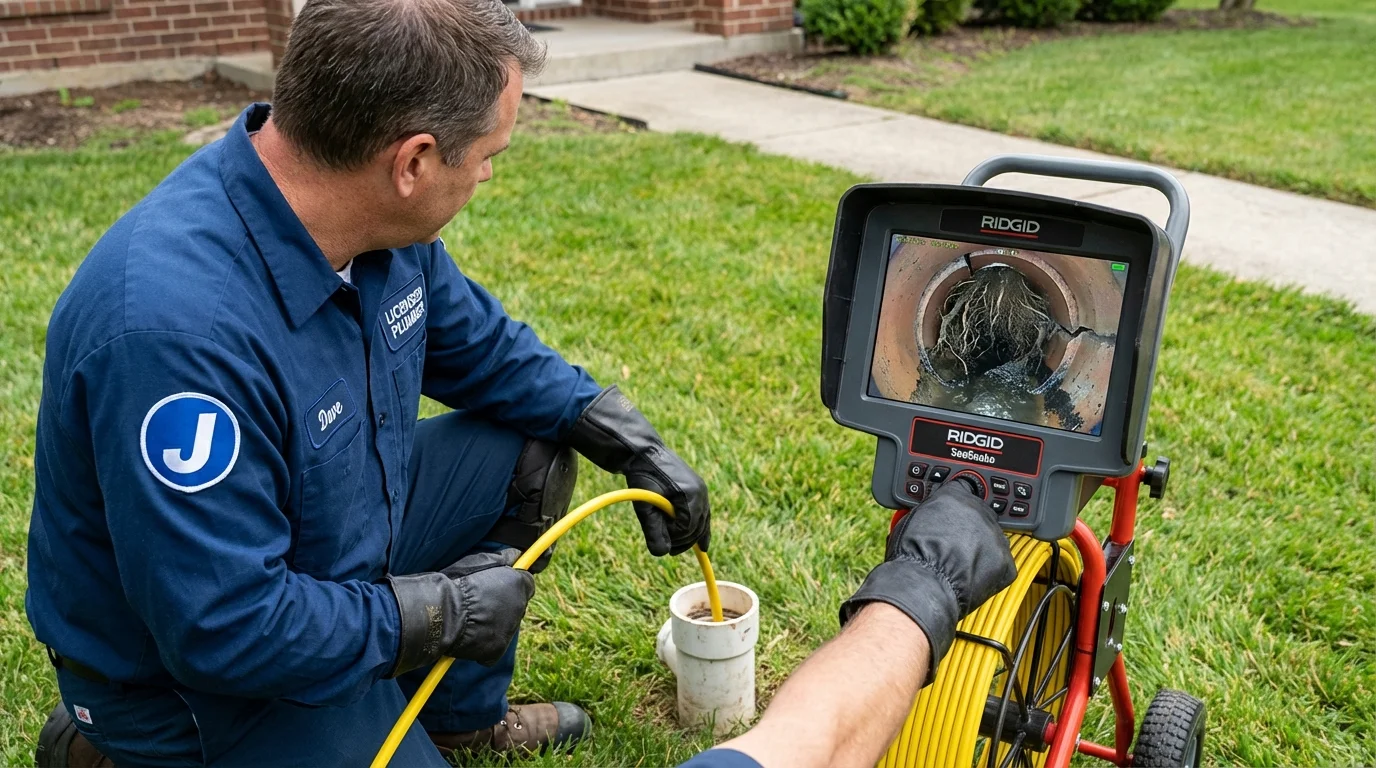 Sewer camera inspection being performed by Johns Plumbing LLC in Jayuya